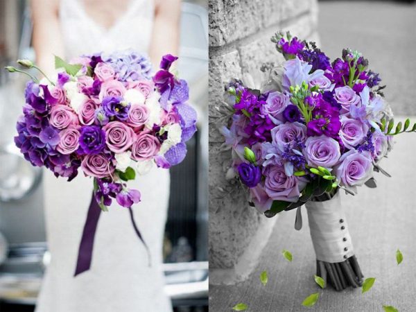 Hoa cưới tháng 2: Hoa cưới violet dịu dàng thuỷ chung